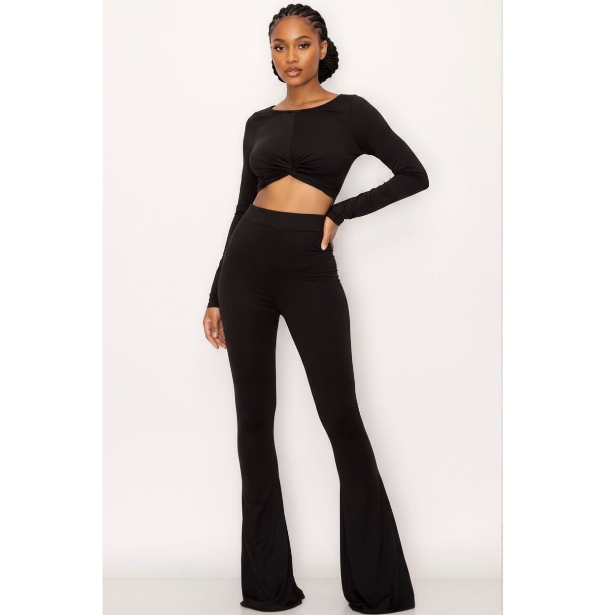 Bell Bottom and Crop Top Set