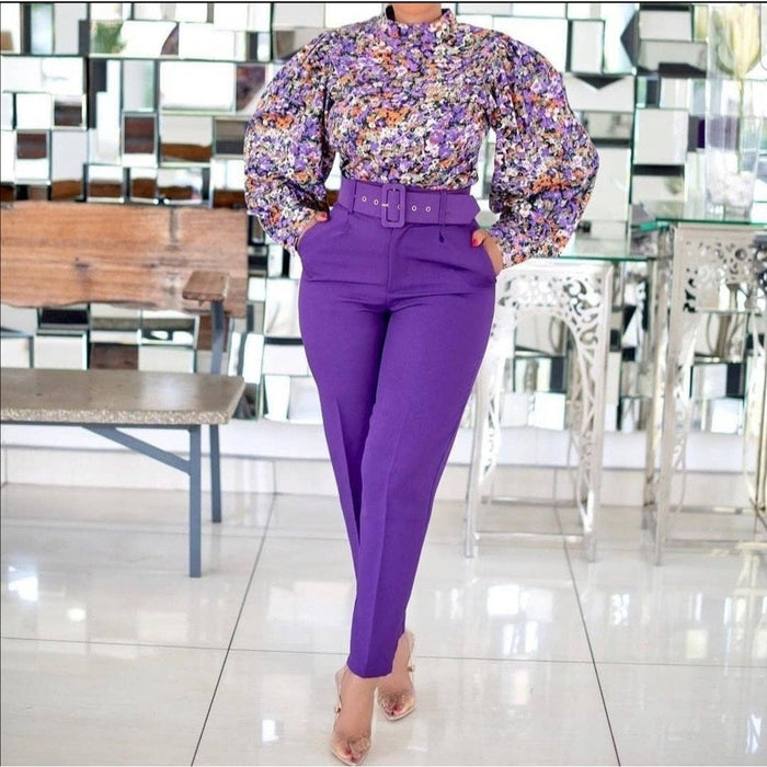 Women's Spring And Summer High Waist Casual Pants Slim Fit Set Career  Women's Trousers Autumn Professional Pants - The Little Connection