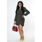 Wrap Long Sleeve Mini Dress