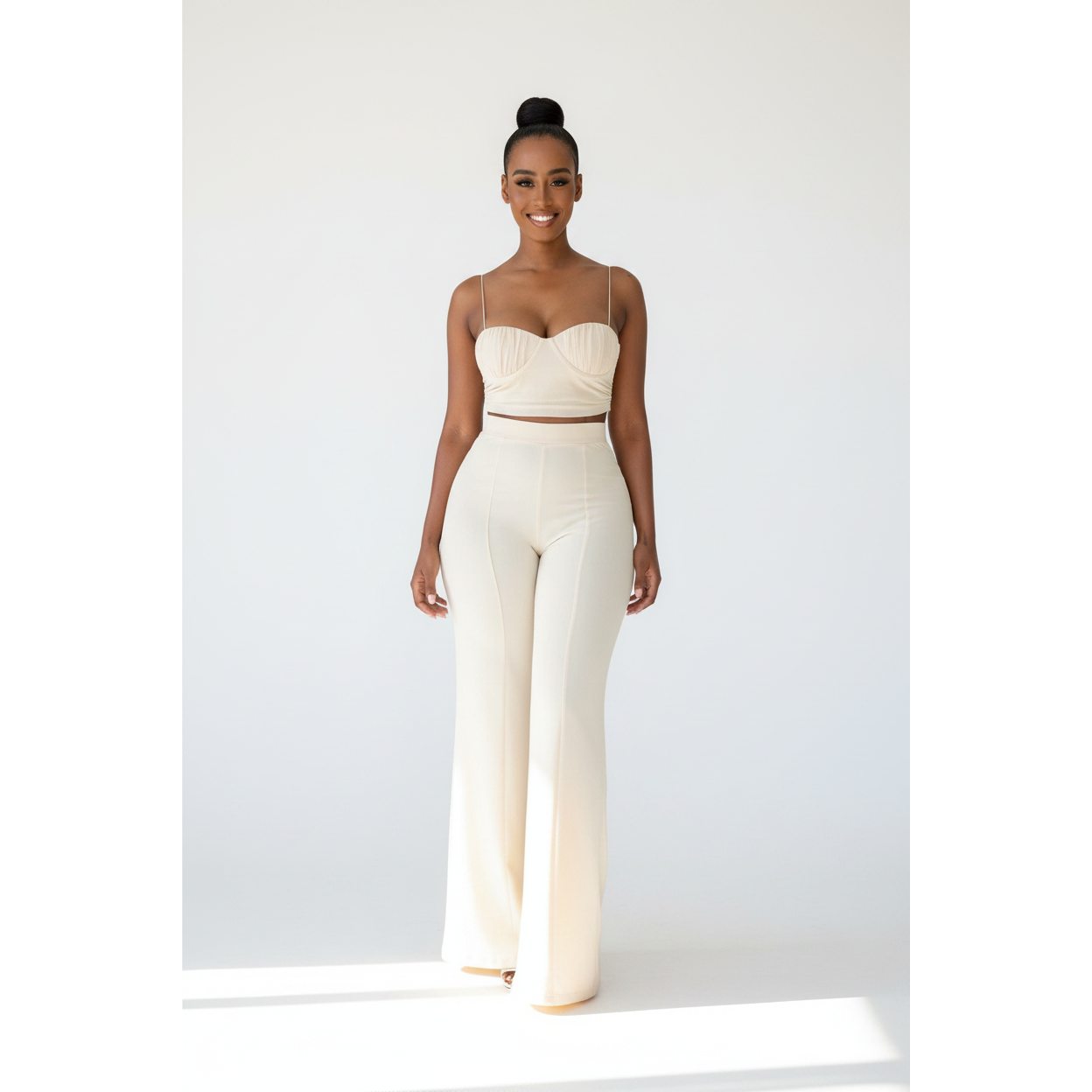 Lisa Crop Top & Wide Leg Pant Set