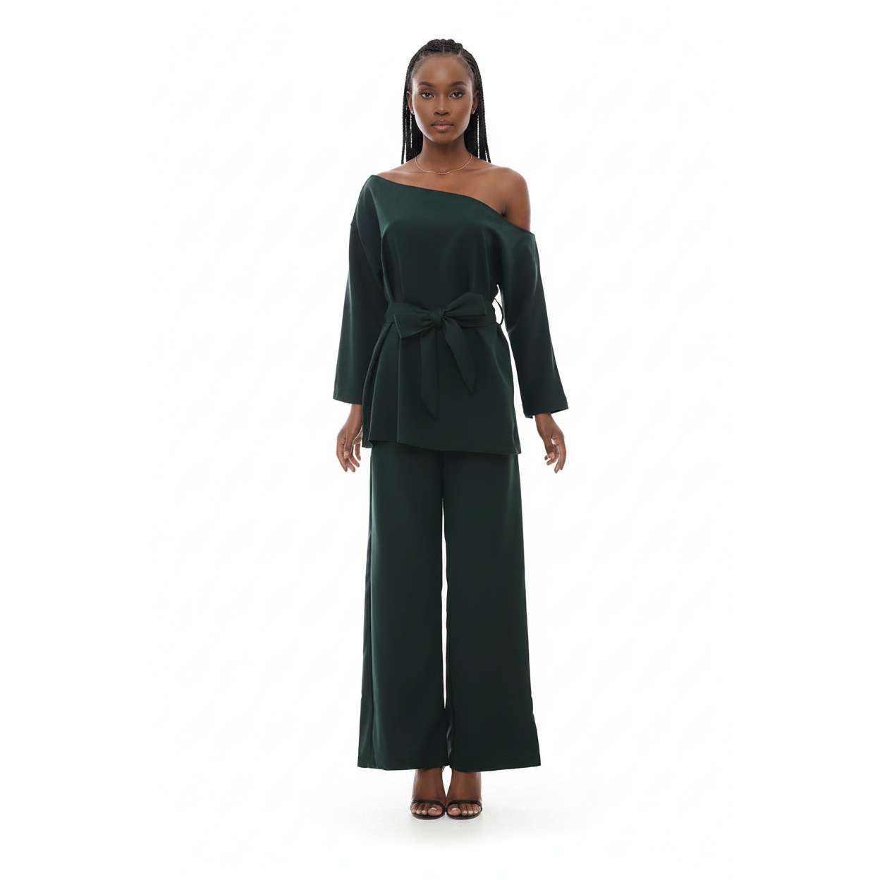 Cold Shoulder Twin Set