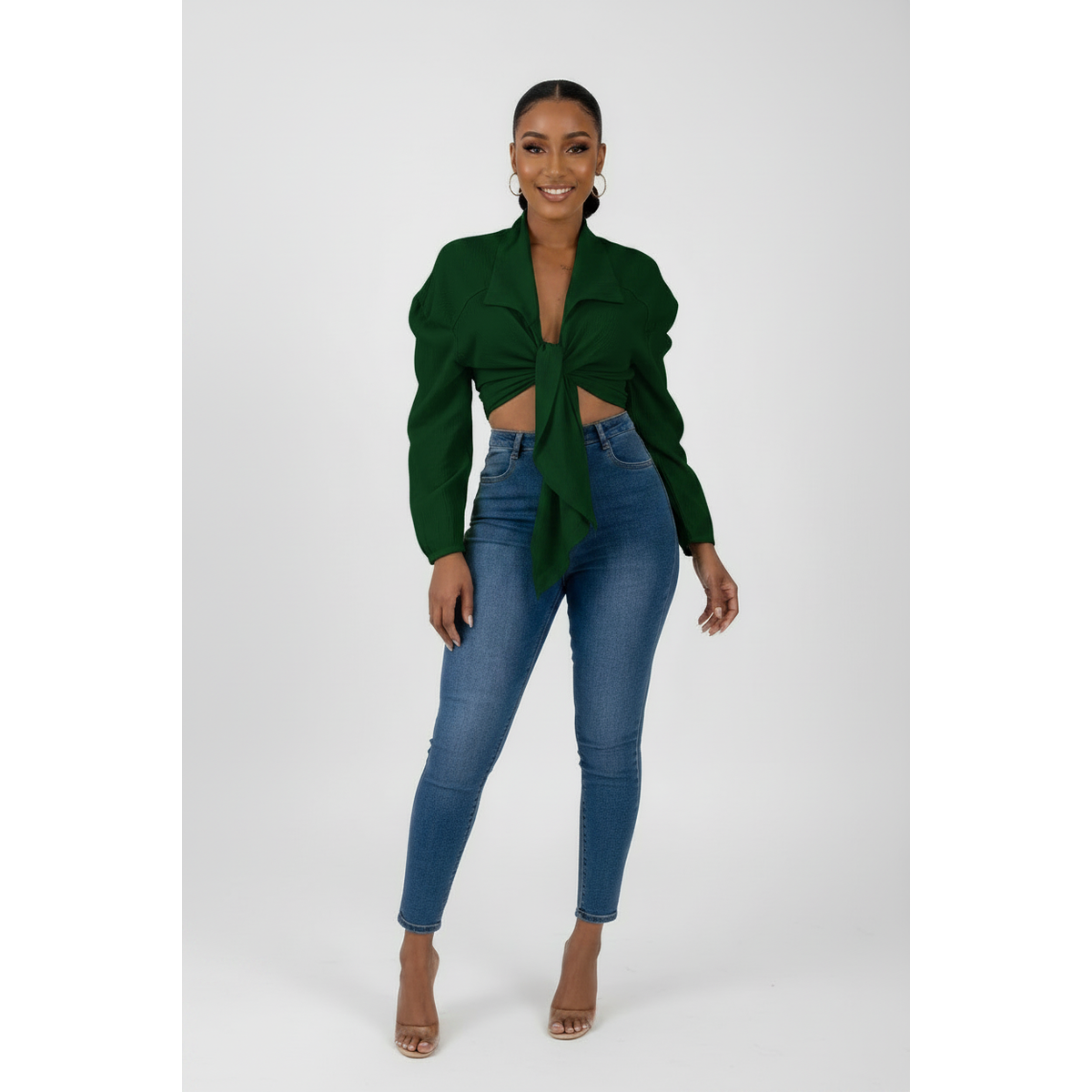 Knotted Blouse Top