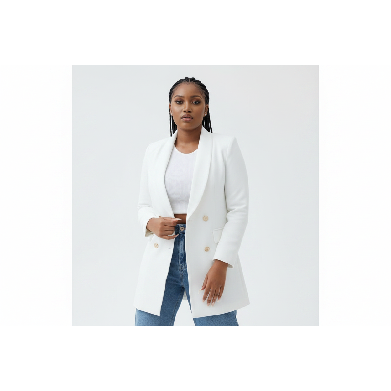 Long Formal Blazer Coat
