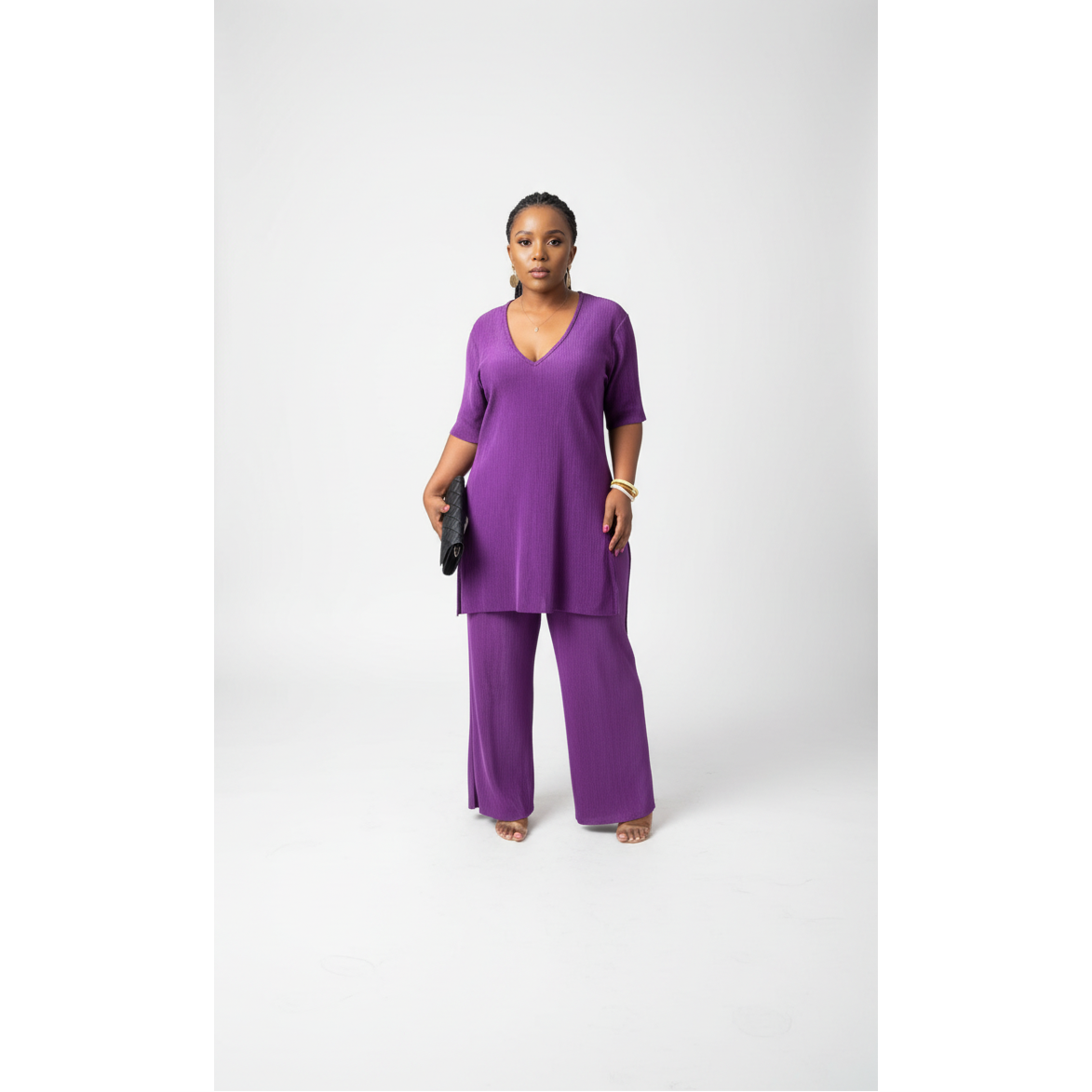 Sleeveless Long Top & Palazzo Pants Sat