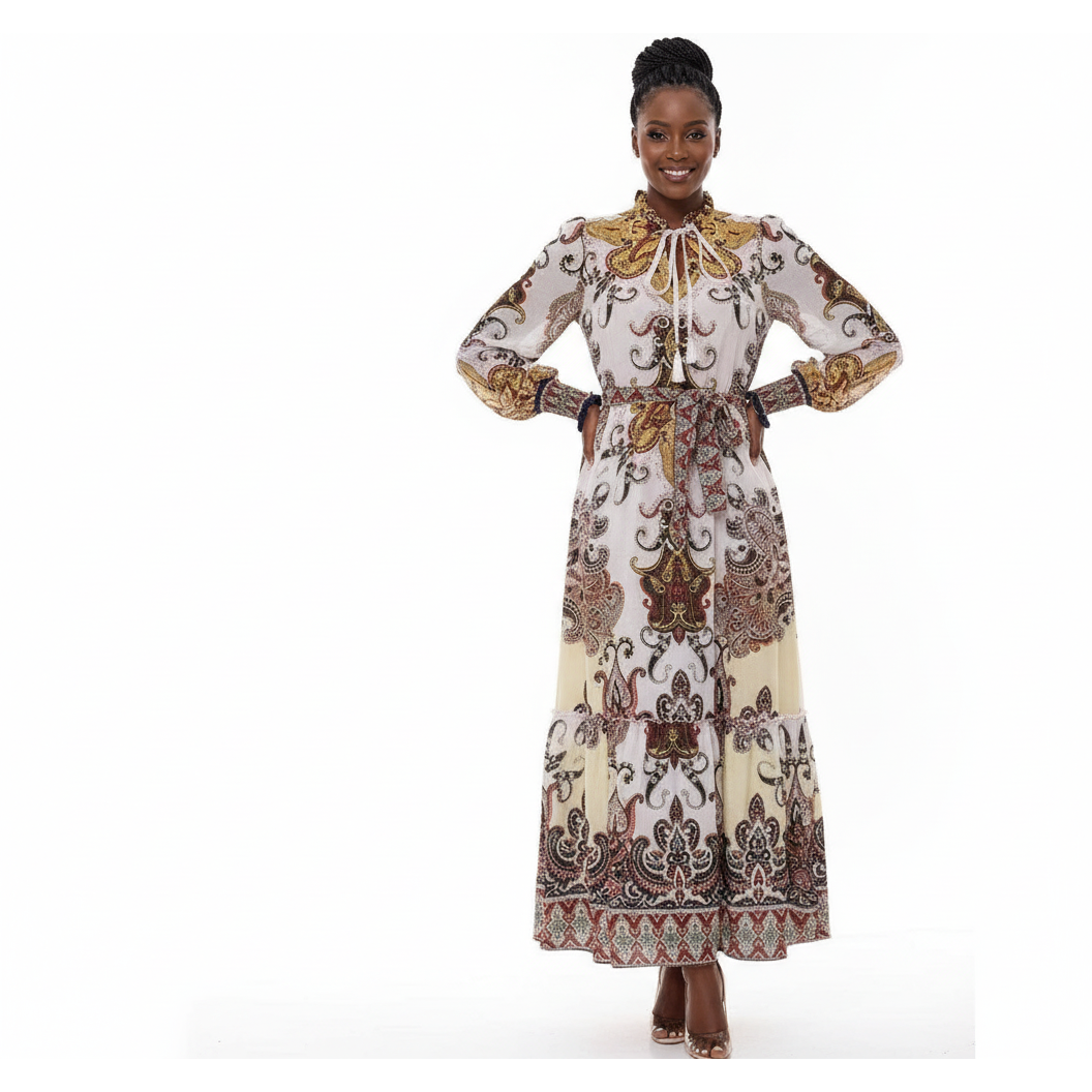 Floral Print Maxi Dress