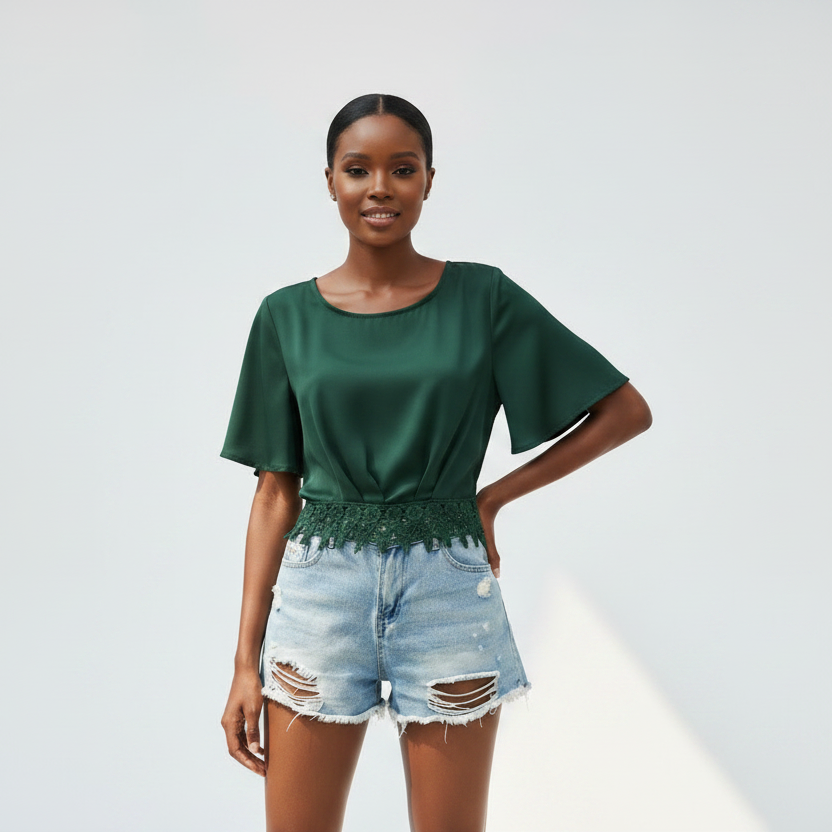 Short Sleeve Crop Top