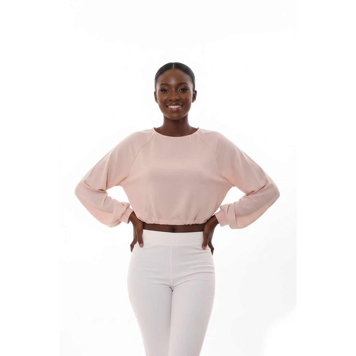 Round Neck Long Sleeve Top