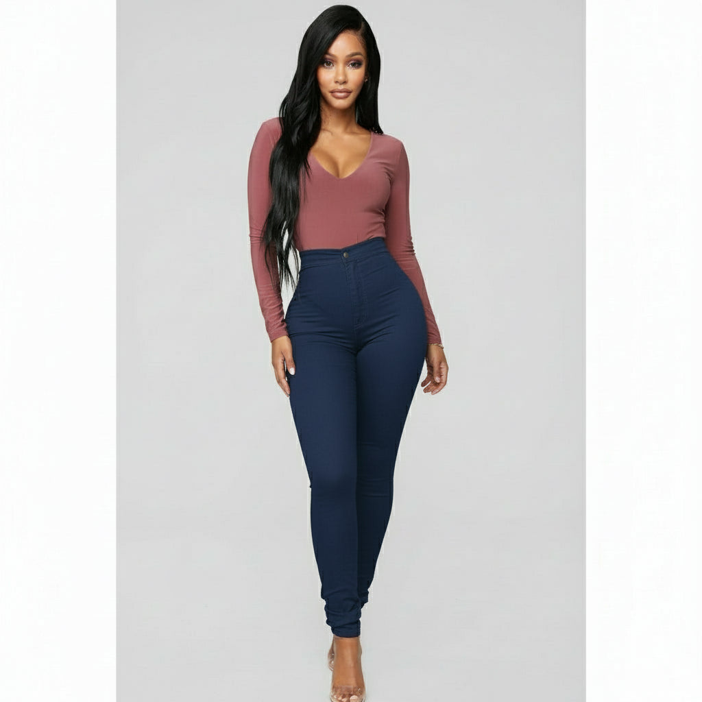 High Waisted Skinny Jeans.