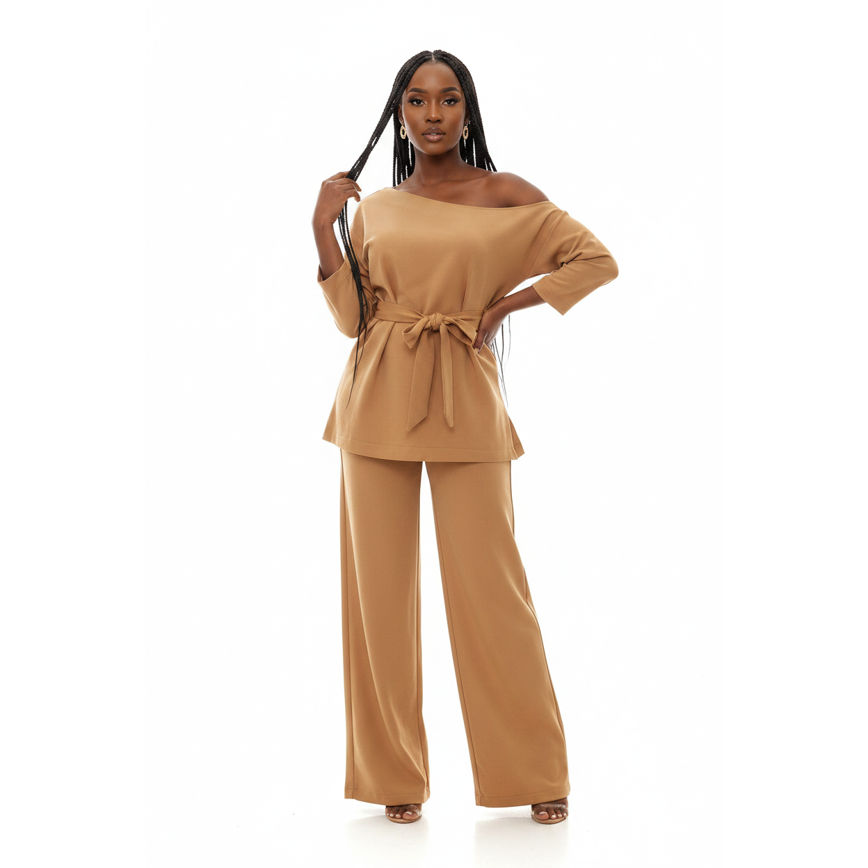 Cold Shoulder Twin Set