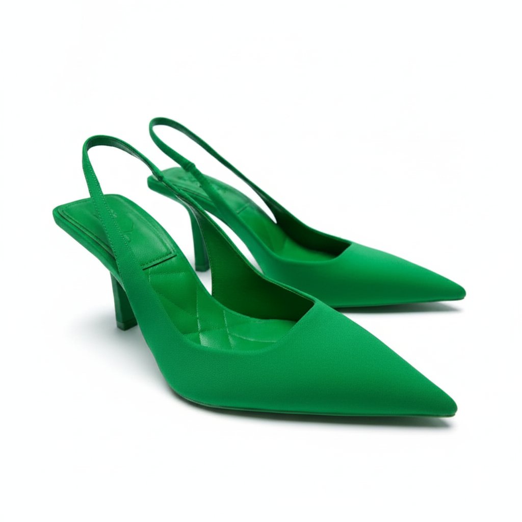 Pointed Toe Short Heel Mules