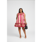 V-Neck Sleeve Midi Bubble Dress