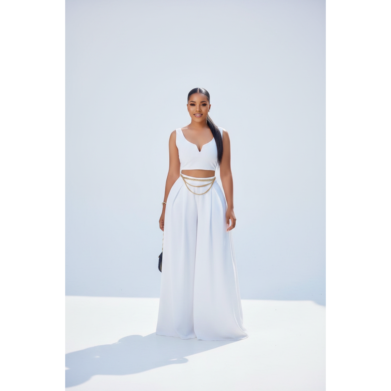 Palazzo Pants and Sleeveless Top Set