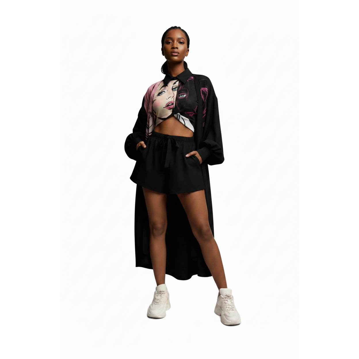 Character Print Twin Set
