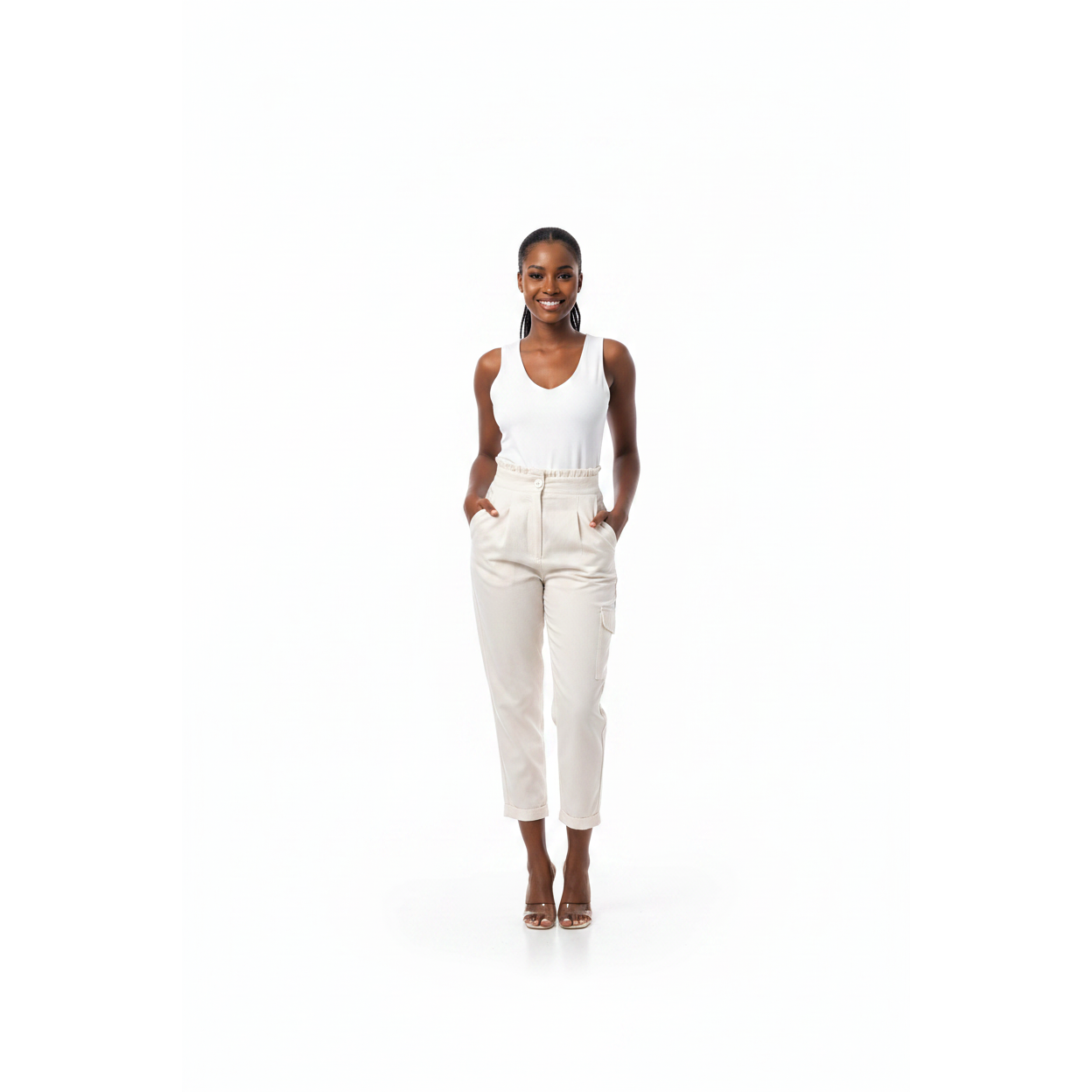 Side Pocket High Waisted Skinny pants