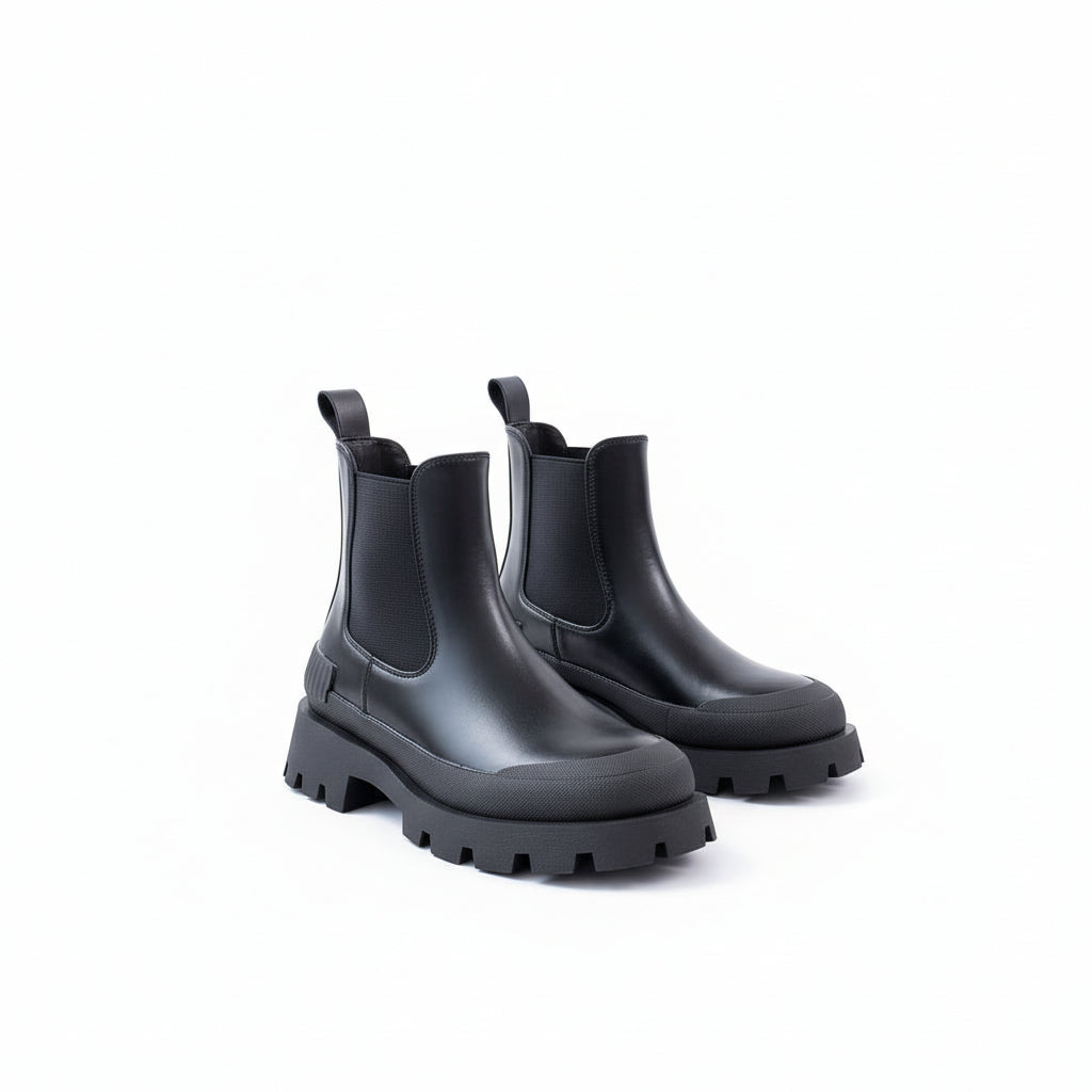 Chunky Heel Project Ankle Boots