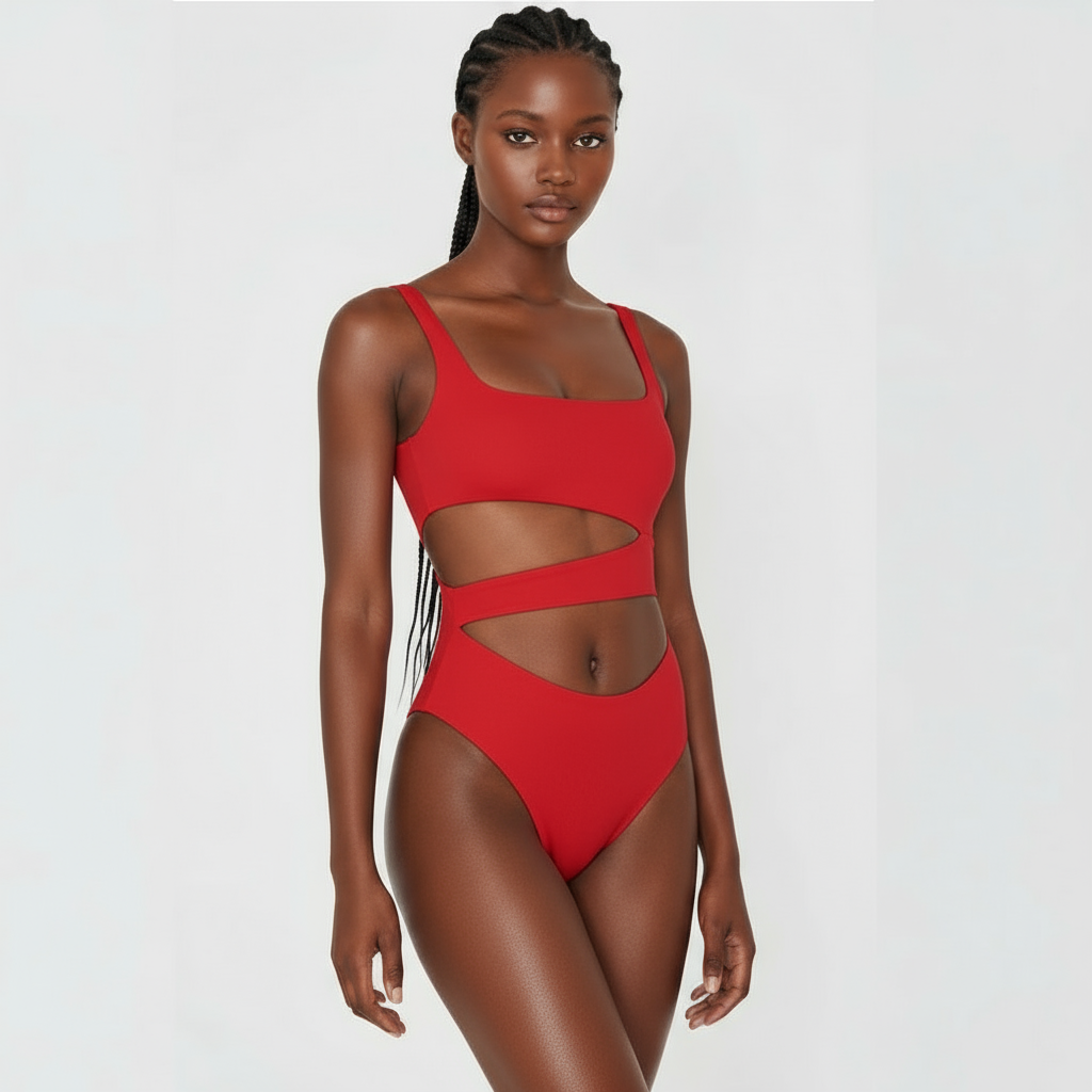 Sexy One Piece Hollow Bikini Swimsuit