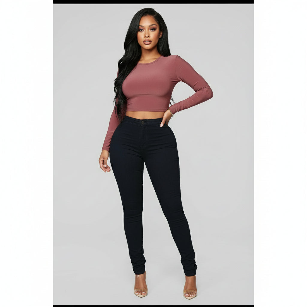 High Waisted Skinny Jeans.