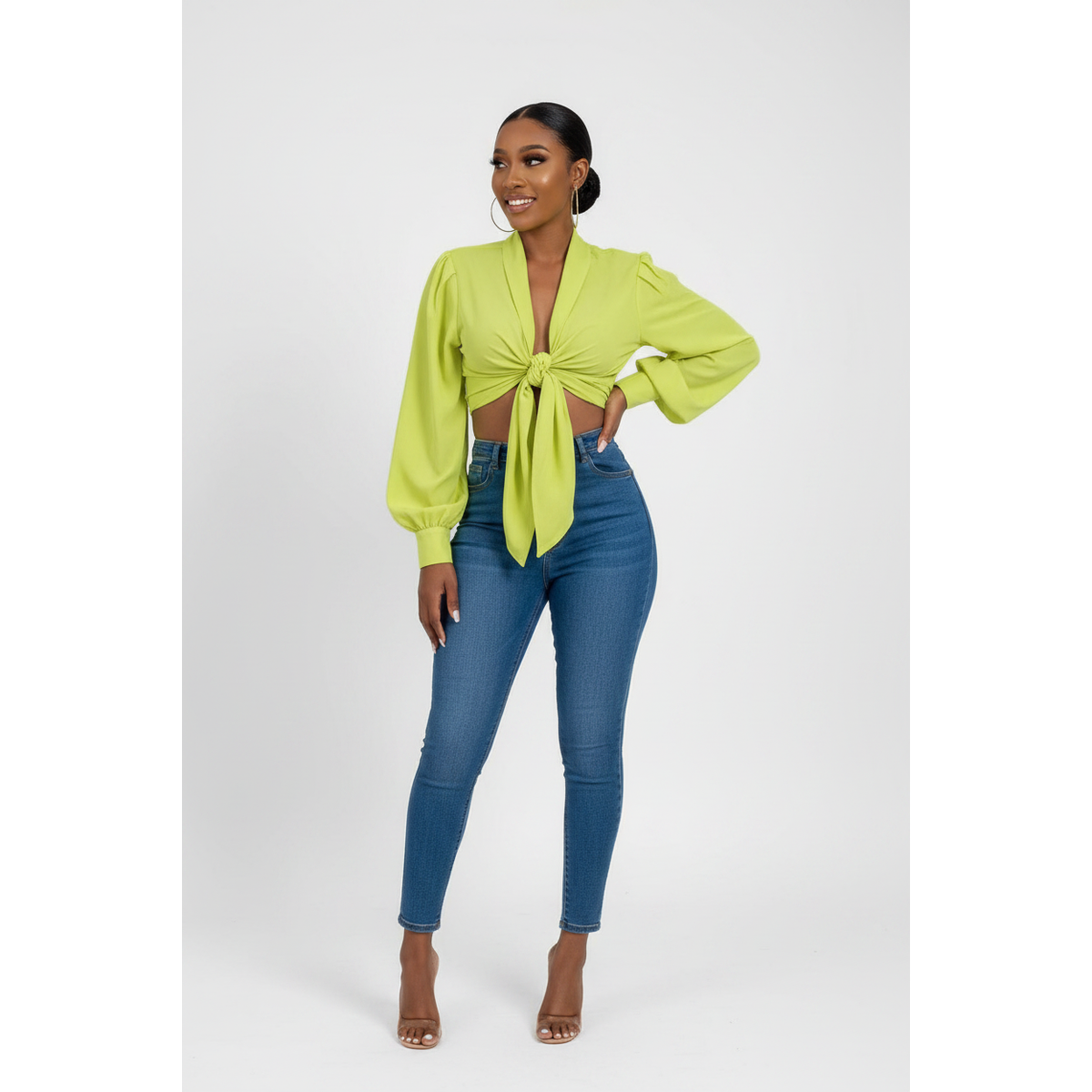 Knotted Blouse Top