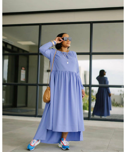 Long Sleeve Bubble Vintage Dress