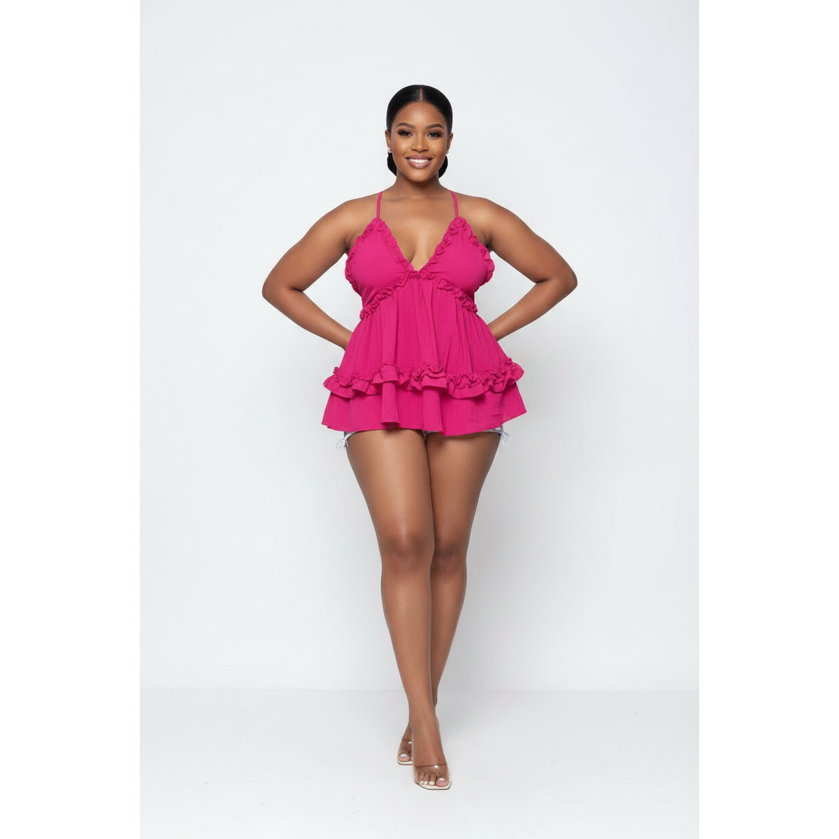Ruffle Babydoll Top