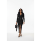 Button Detail Sweater Dress
