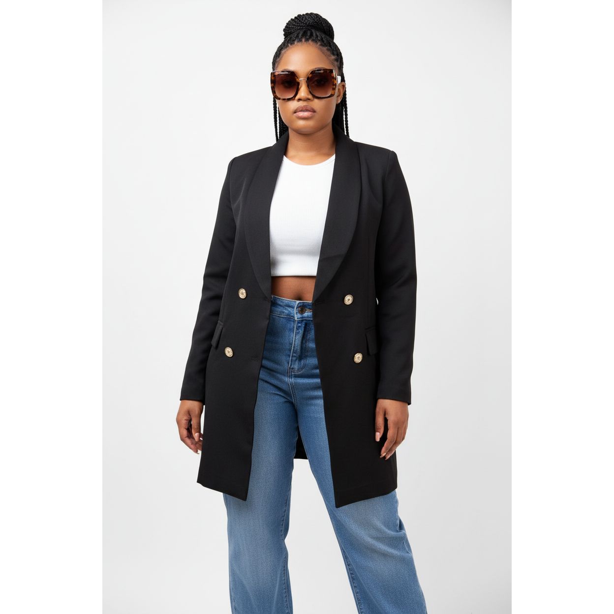 Long Formal Blazer Coat