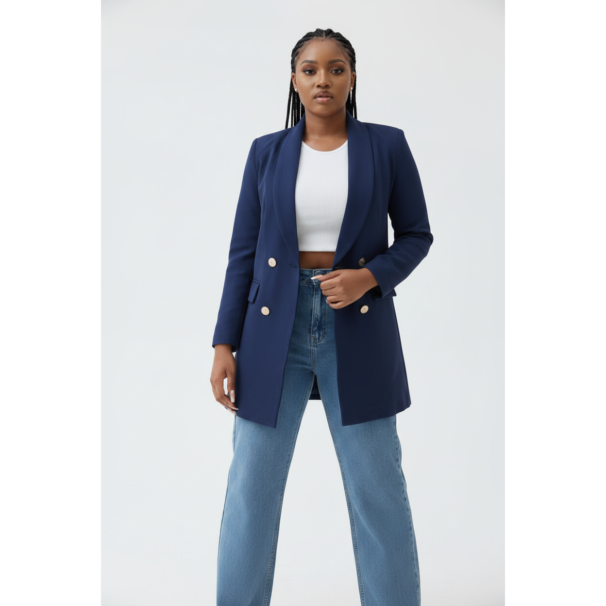 Long Formal Blazer Coat