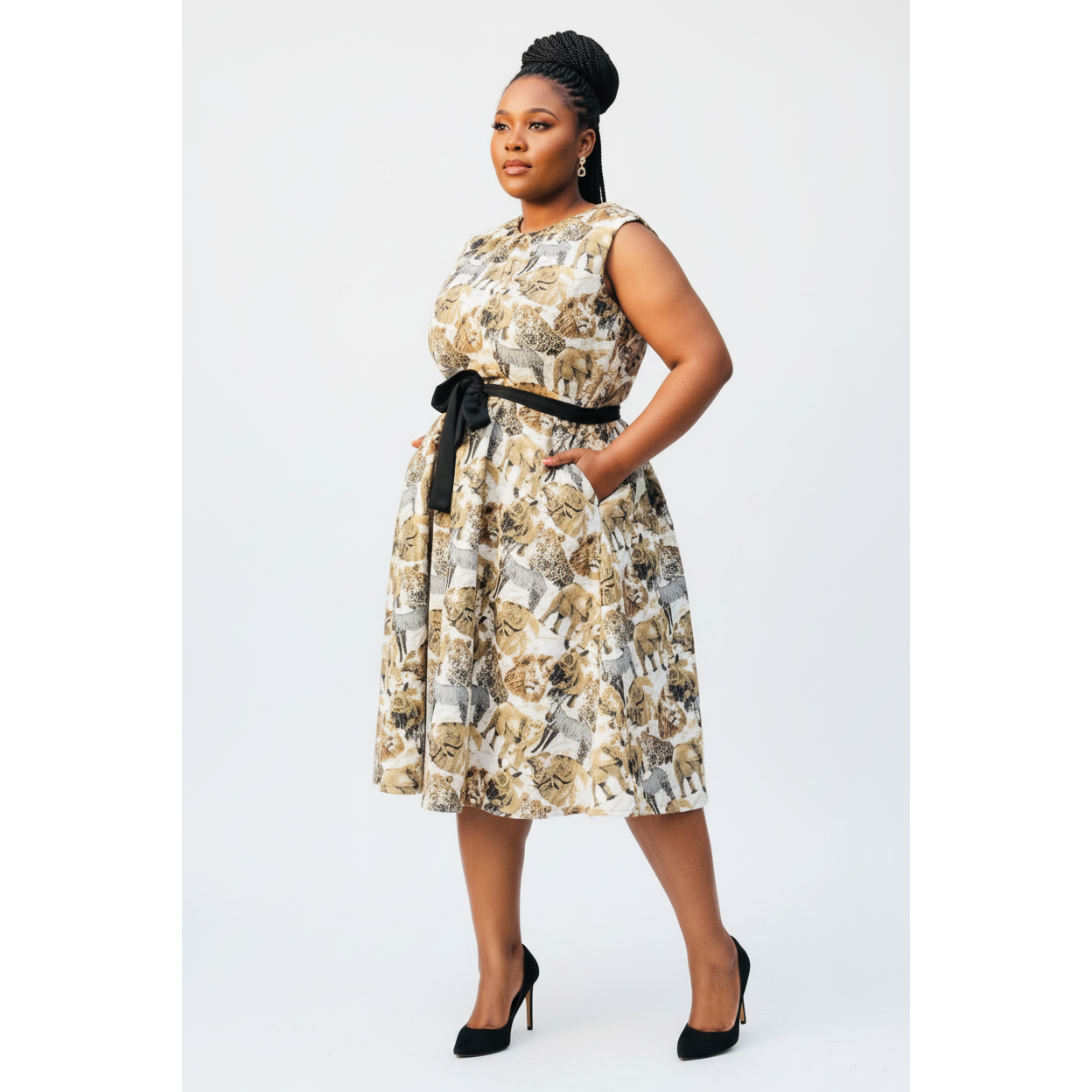 Big Five Printed Sleeveless Dress
