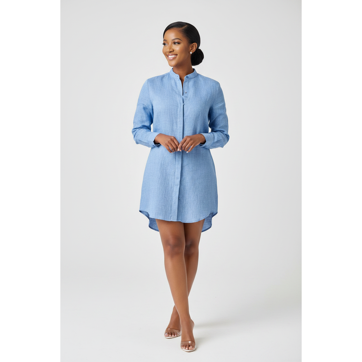 Chinese Collar Long Shirt