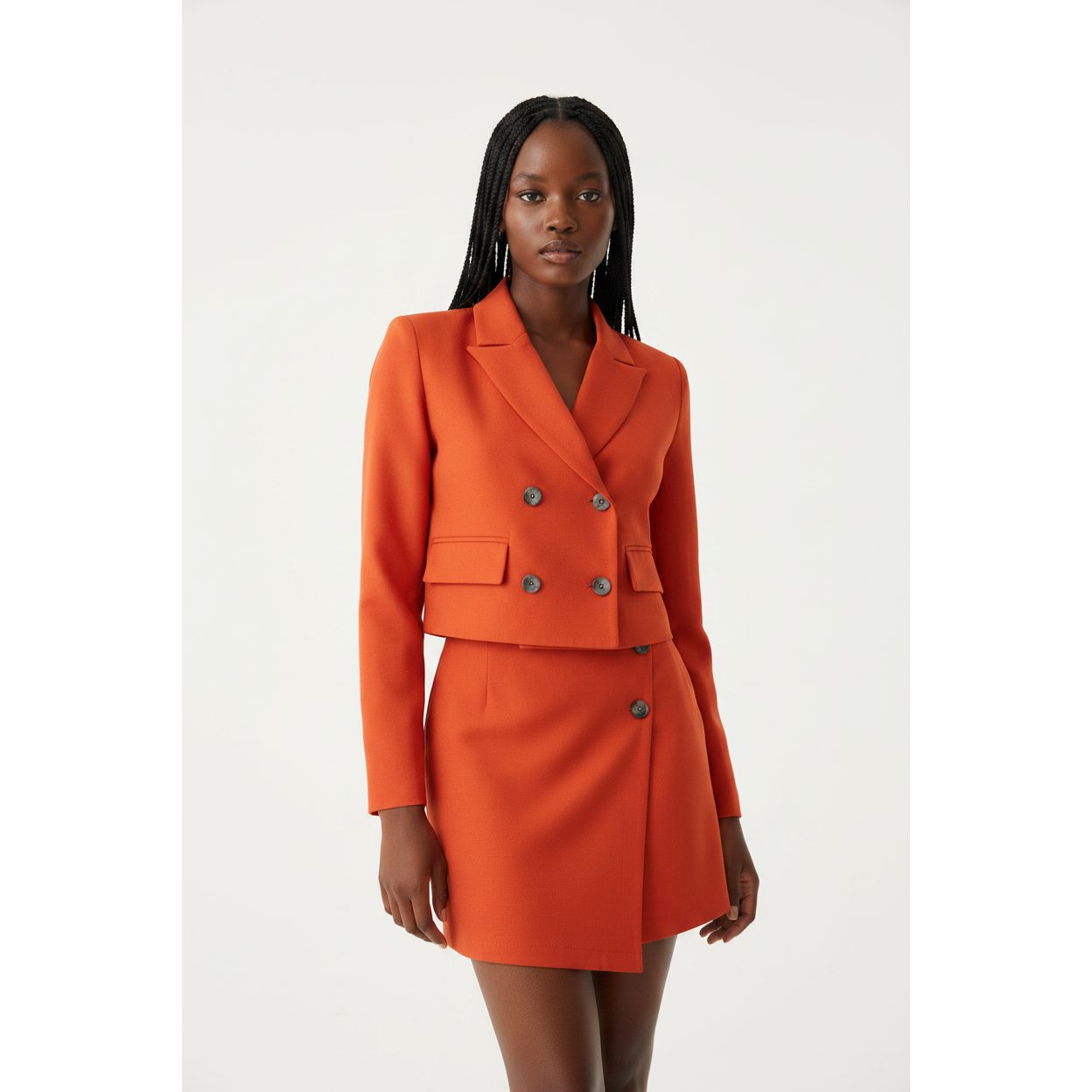 Women's Blazer & Mini Skirt Two-Piece Formal Set
