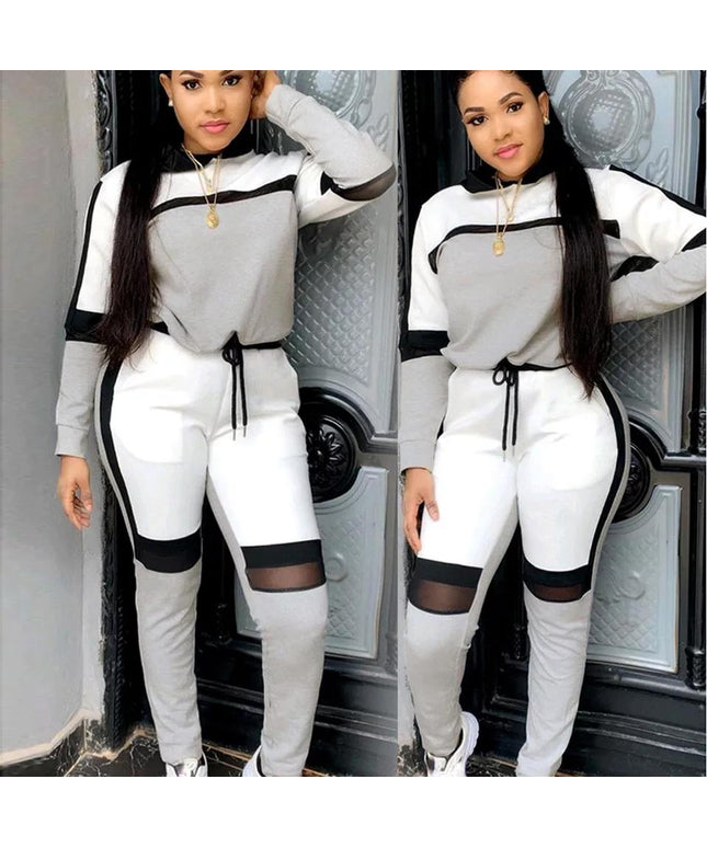 Hooded 2 Piece Tracksuit Set