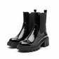 Patent Chunky Heel Boots