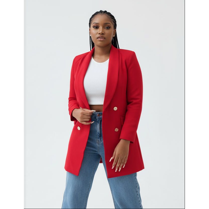 Long Formal Blazer Coat