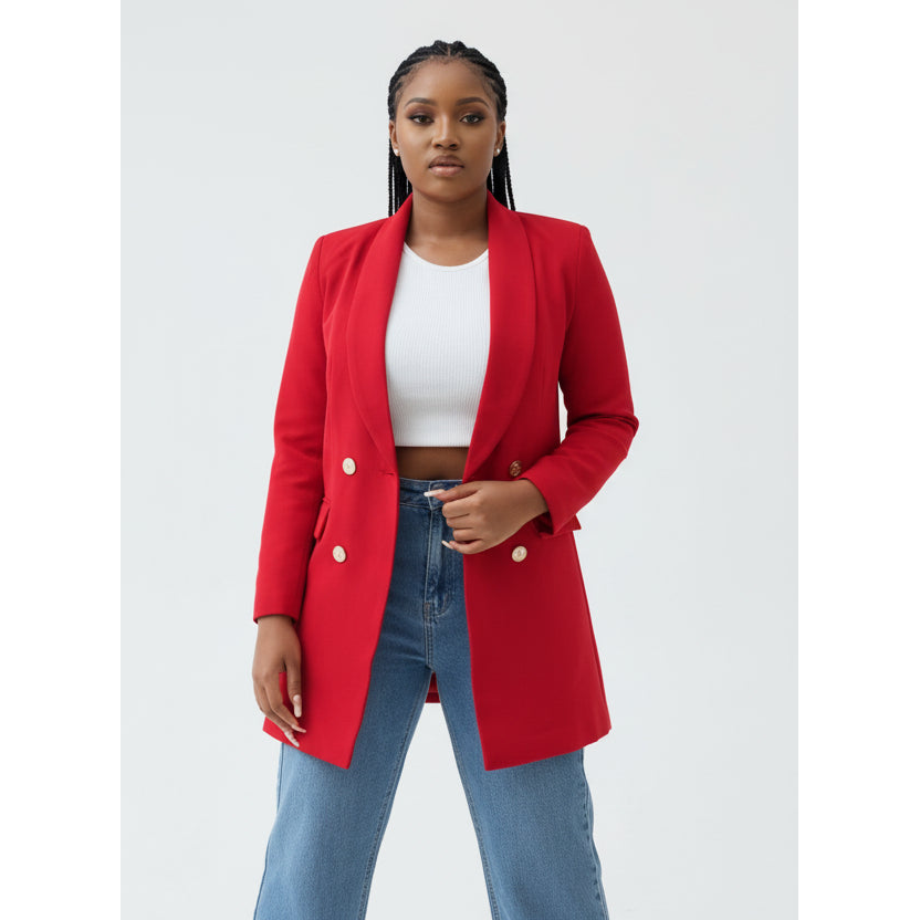 Long Formal Blazer Coat