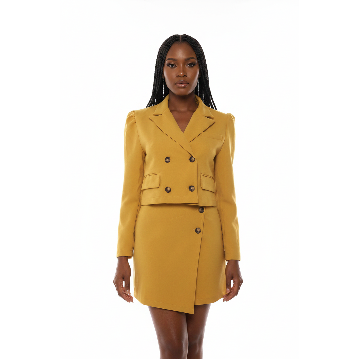 Women's Blazer & Mini Skirt Two-Piece Formal Set