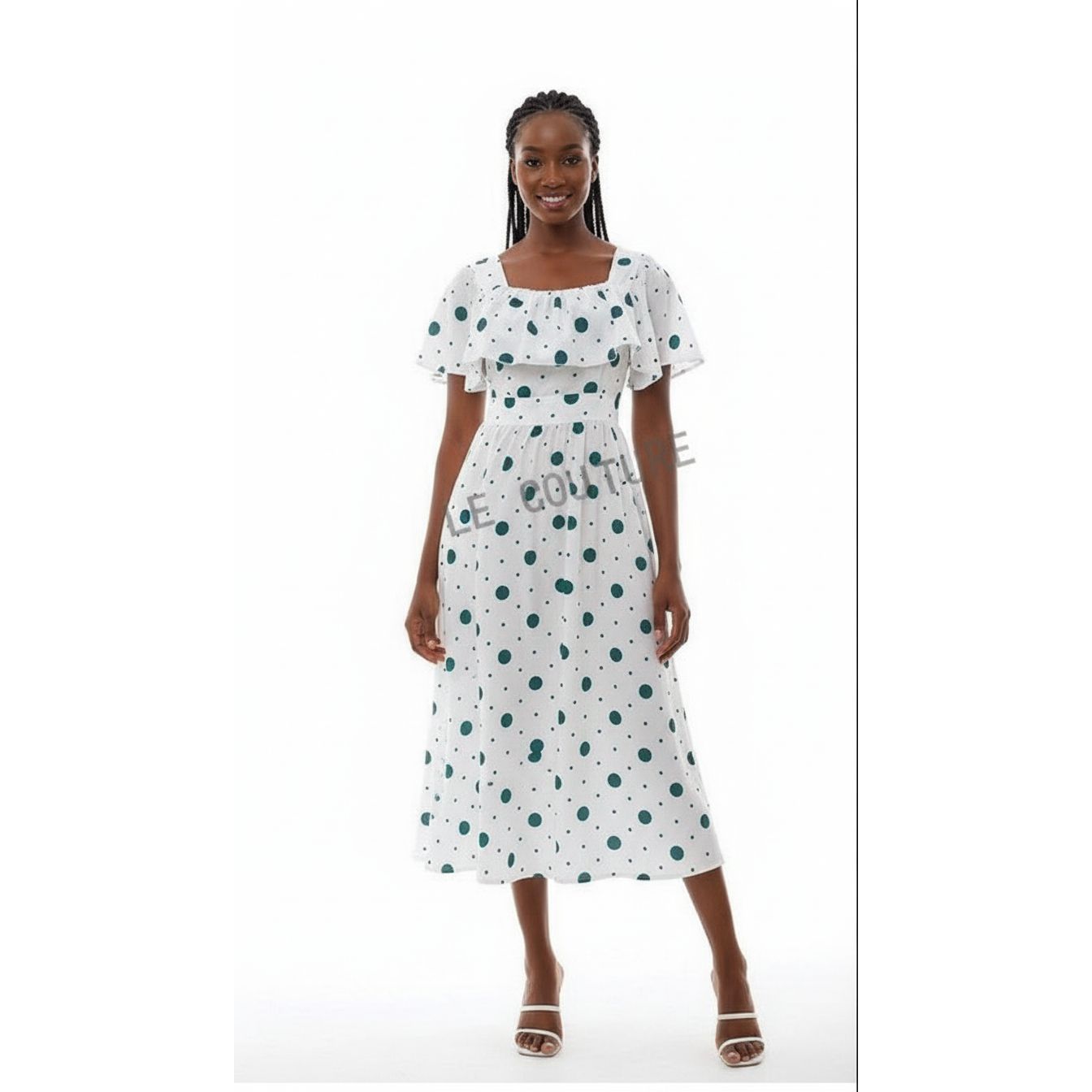 Sleeveless Polka Dot Dress