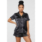 Short Silk Pajamas Set