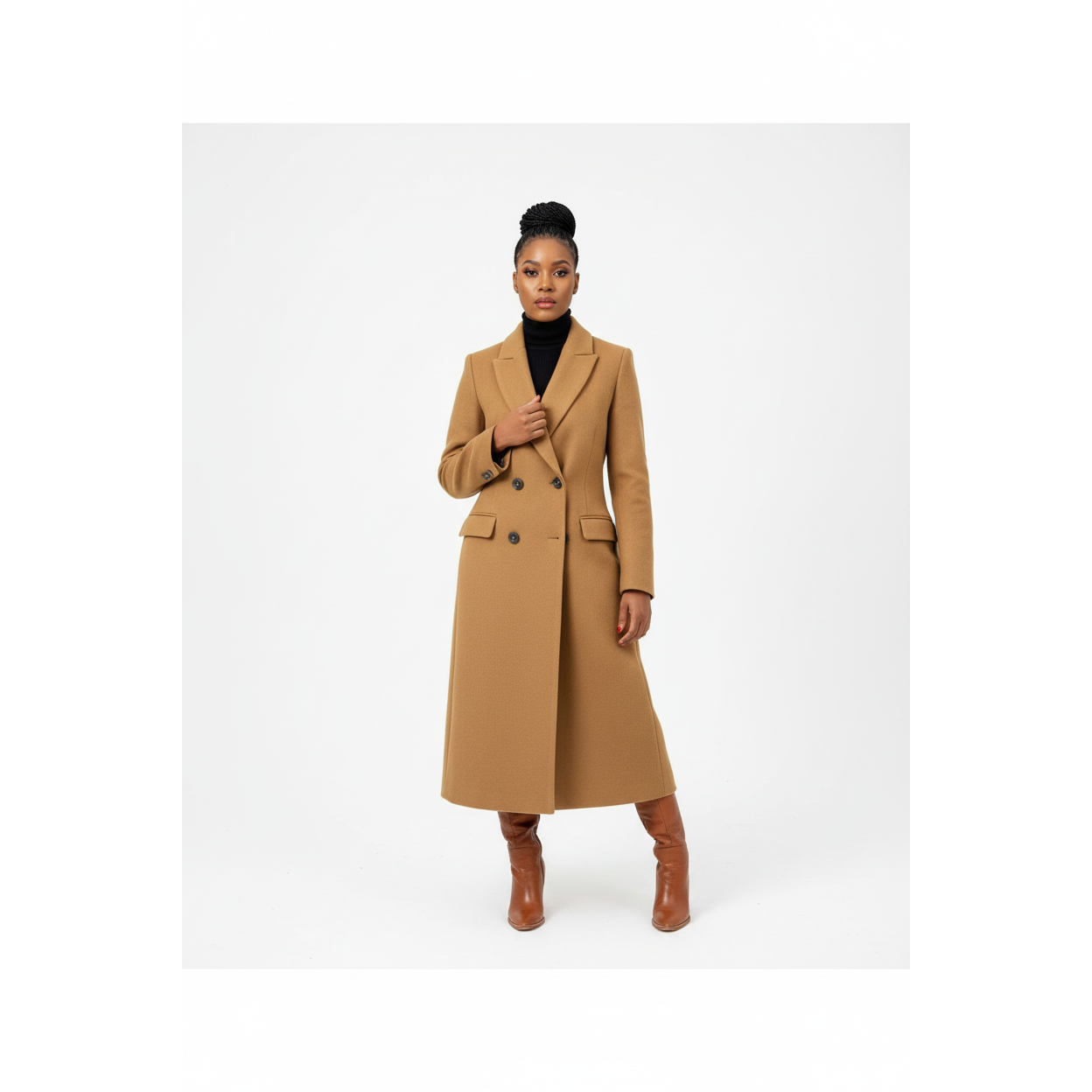 ジャケット・アウター DOUBLELAPELED DOUBLE BREASTED COAT Double Breasted Long Coat – YELLOW SUB TRADING