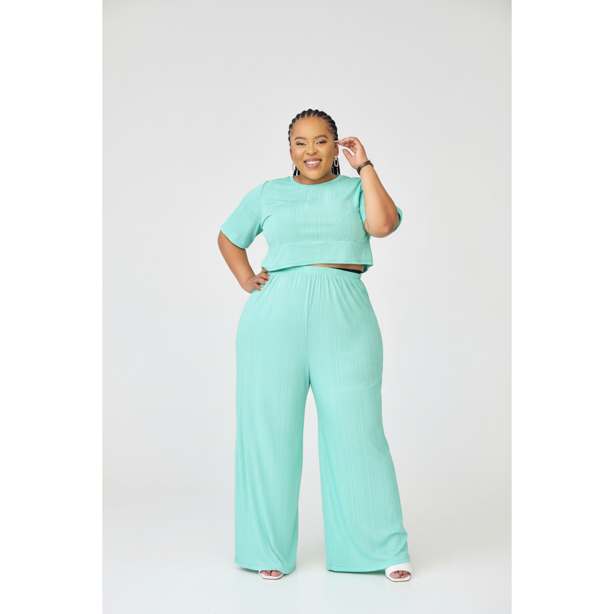 High Waisted Palazzo Pant & Top Set