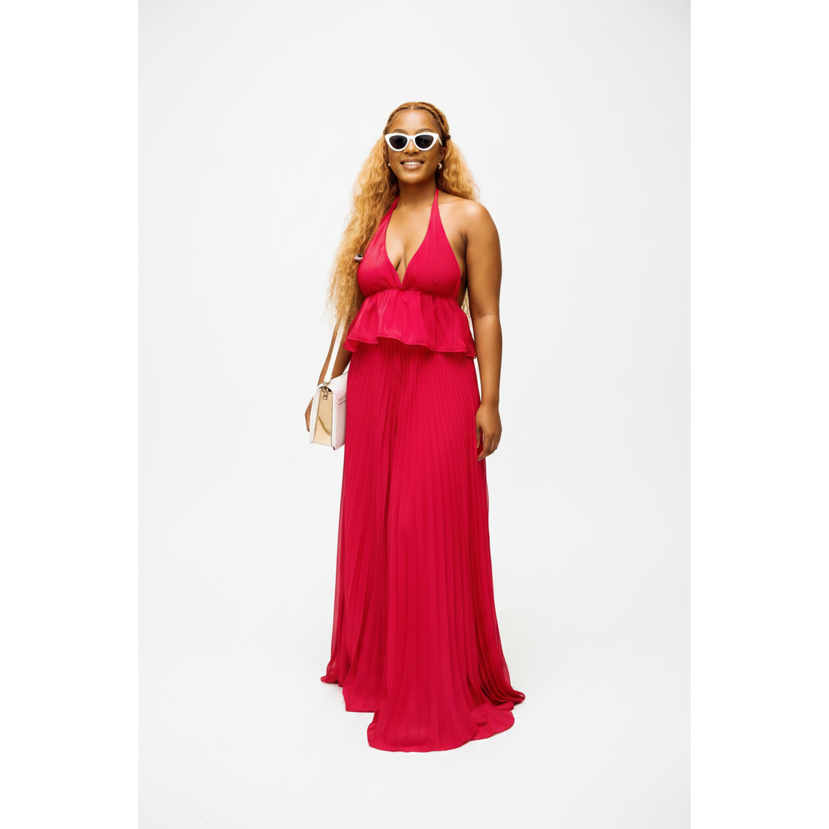 High Waisted Palazzo Pants and Crop Top Set