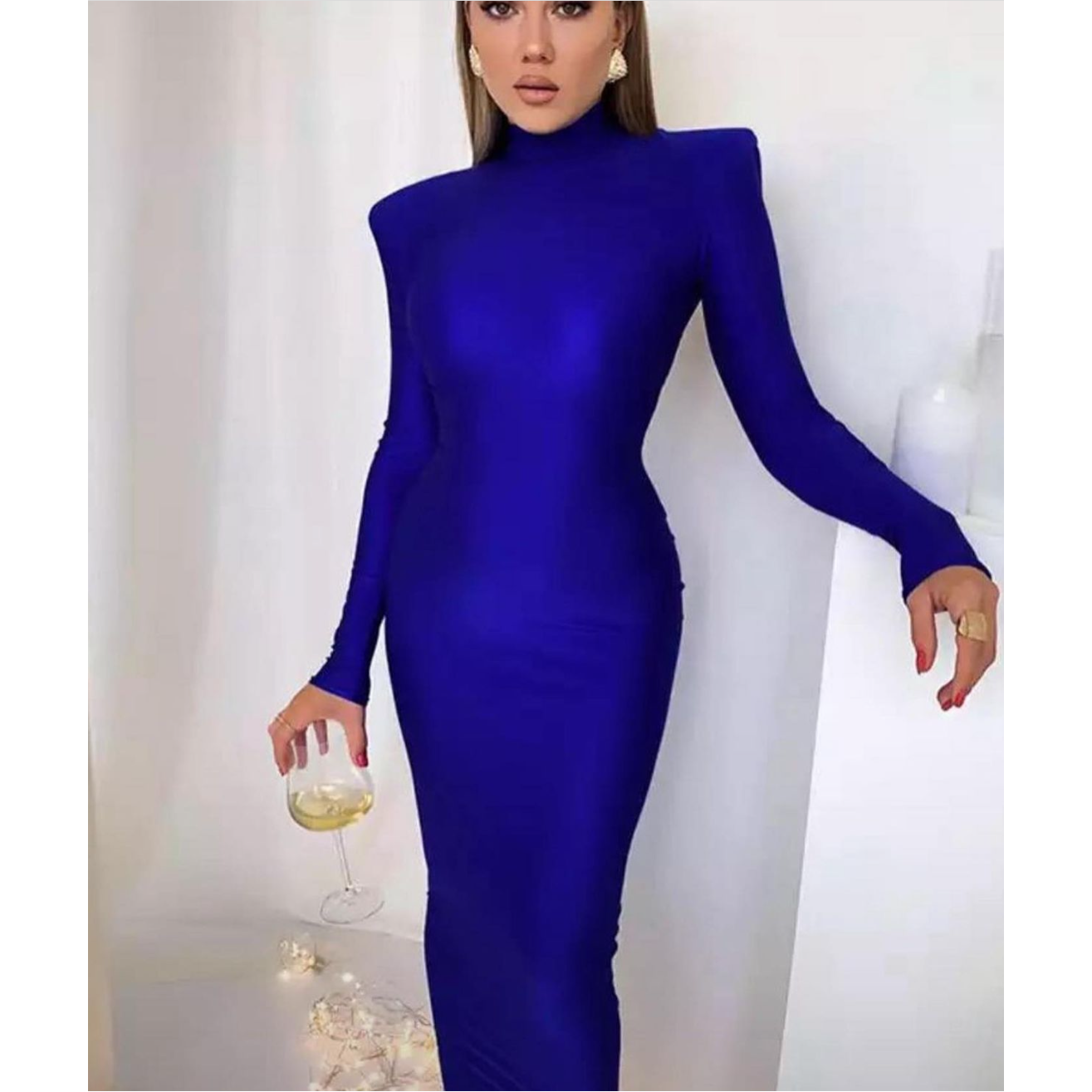 Long Sleeve Long Bodycon Dress
