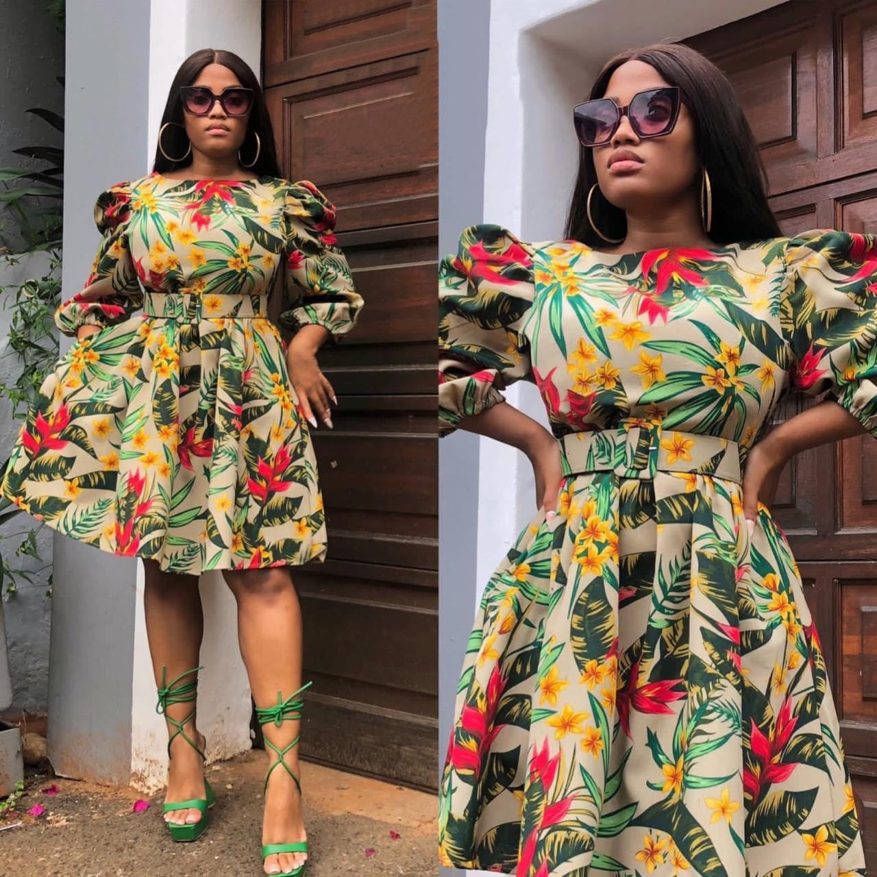 Short Sleeve Floral Midi Dress – YELLOW SUB TRADING