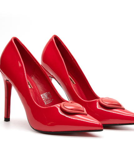 Glossy Red Bottom High Heel