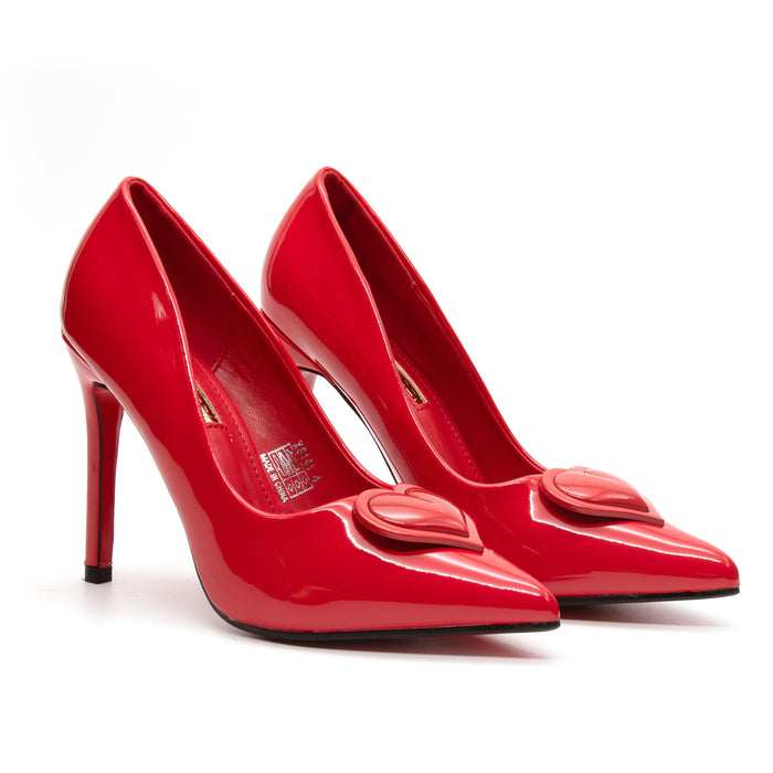 Glossy Red Bottom High Heel