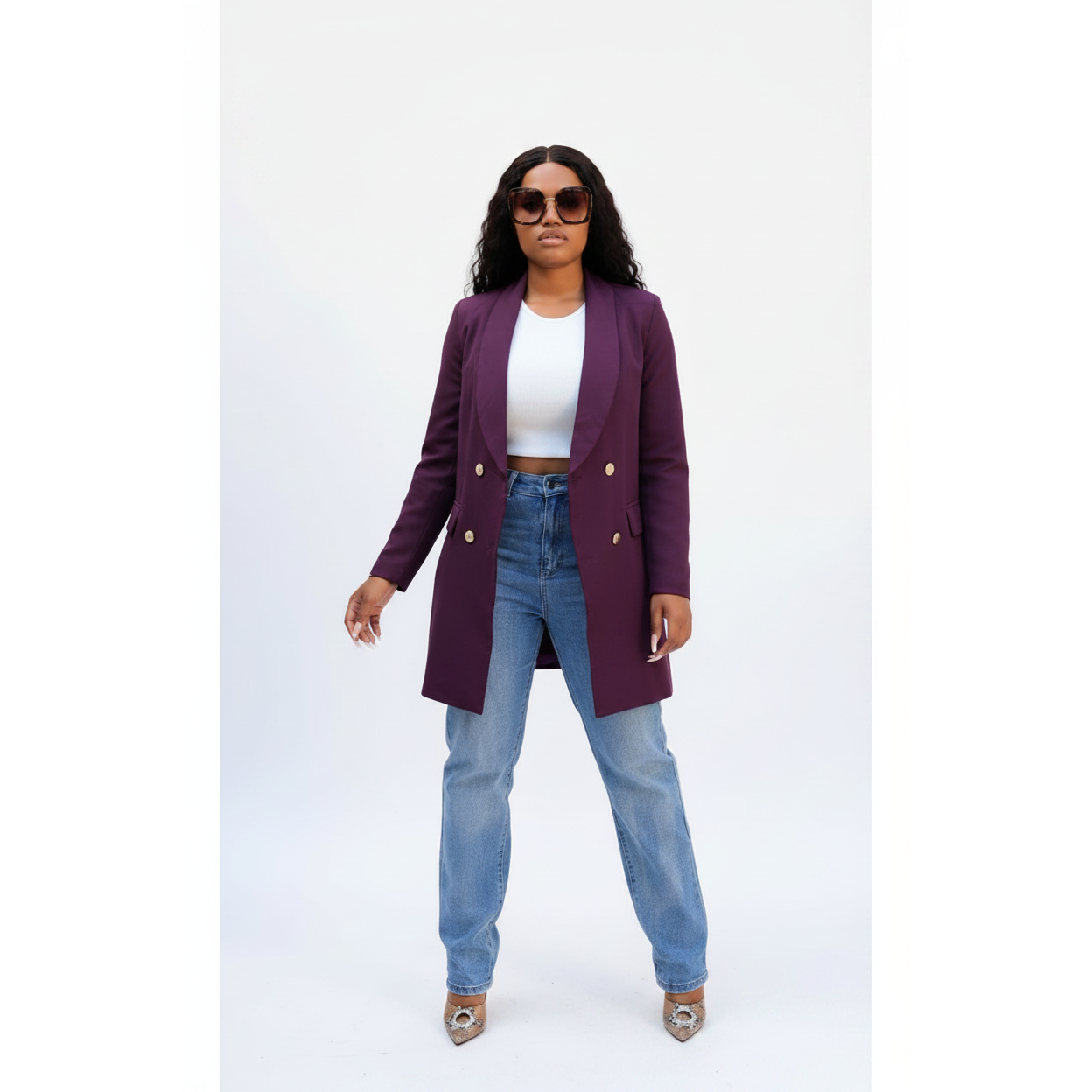 Long Formal Blazer Coat