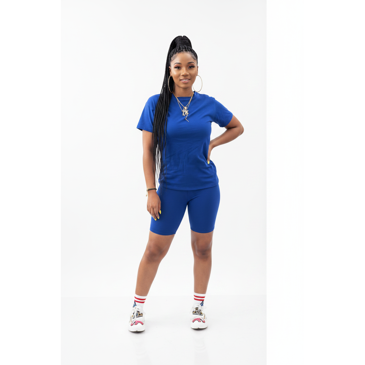 Short Sleeve T-shirt and Shorts 2 Pieces Set