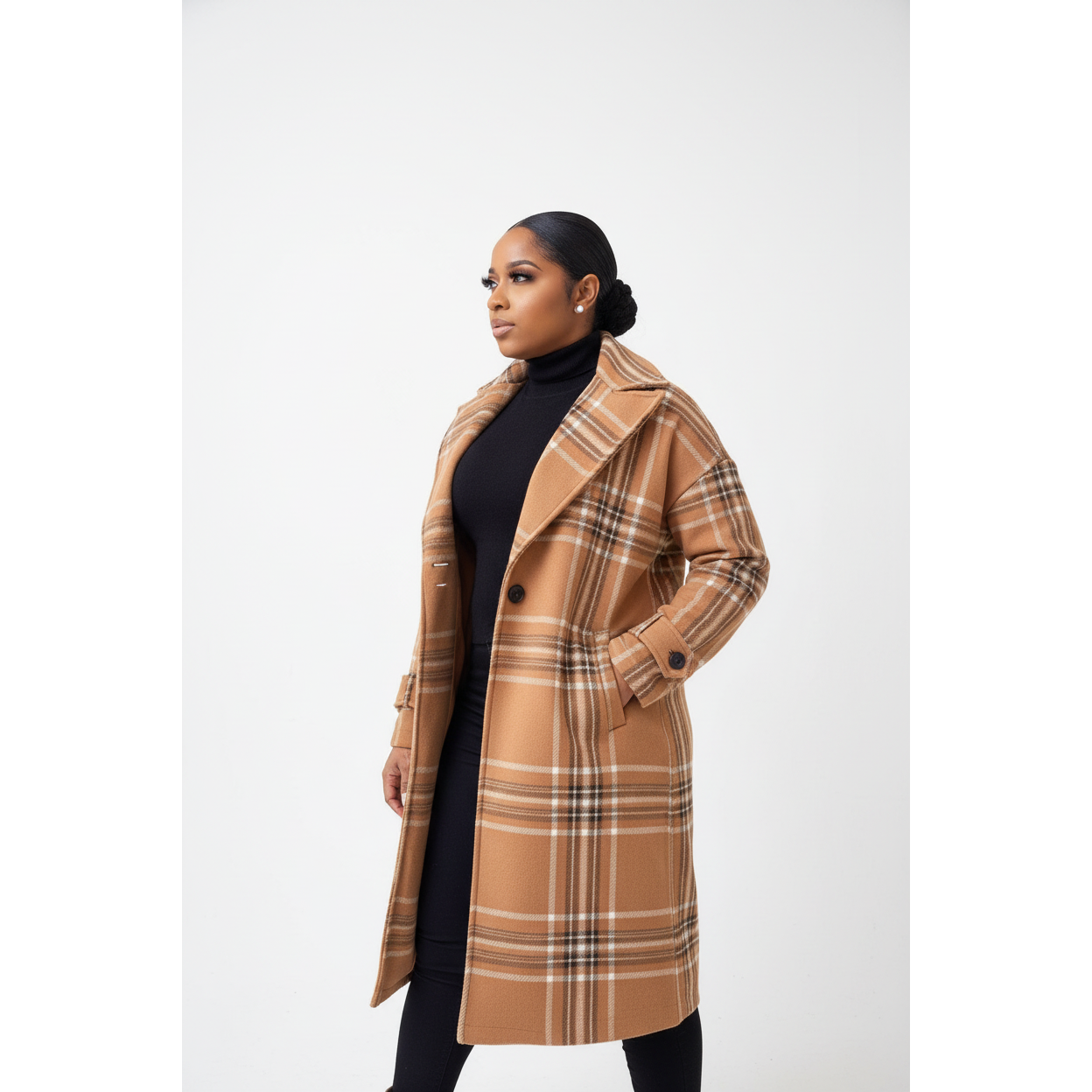 Long Buttoned Sleeve Coat