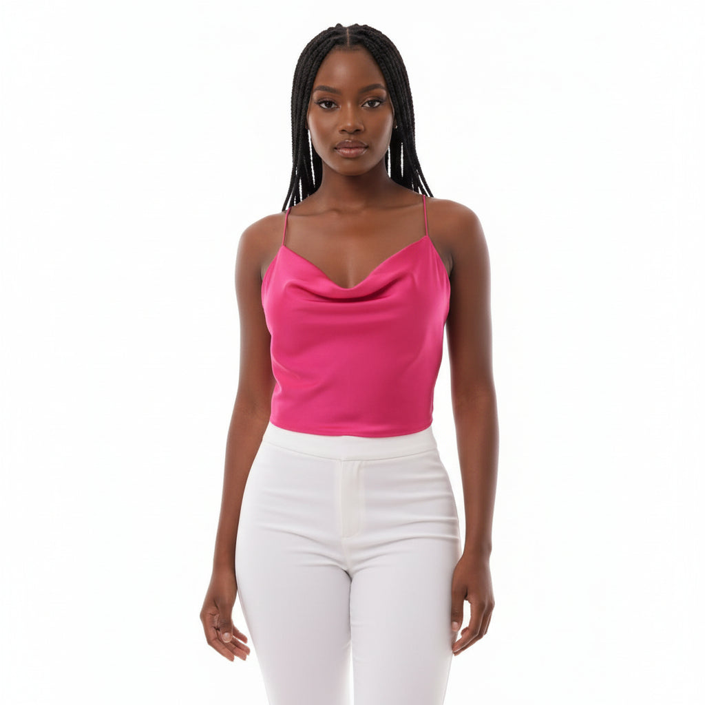 Chic Fashion Straps Sexy Backless Crop Top