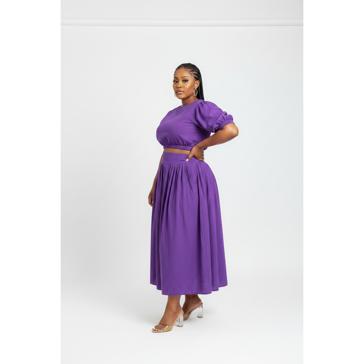 High Waisted Skirt & Top Outfit Set
