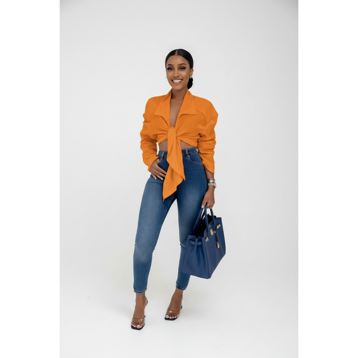 Knotted Blouse Top